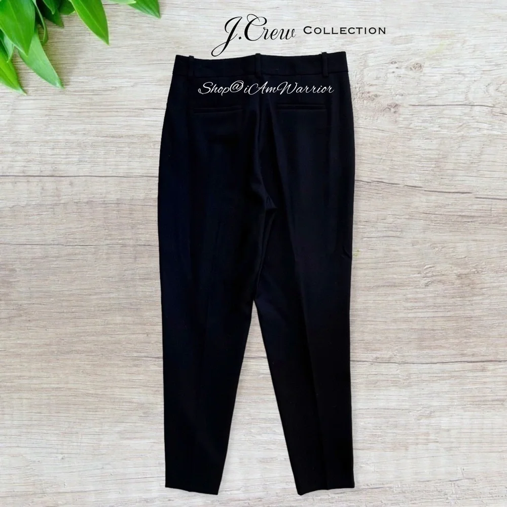 J.Crew Collection NWT beaded side stripe navy tuxedo ankle pant *shop@iamwarrior